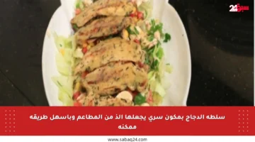 سلطة الدجاج بمكون سري يجعلها ألذ من المطاعم وبأسهل طريقة ممكنة